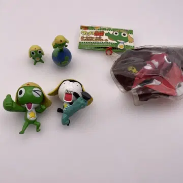 개구리 중사 케로로 피규어 오키아리가보시 볼체인 부착 피규어 인 에어볼