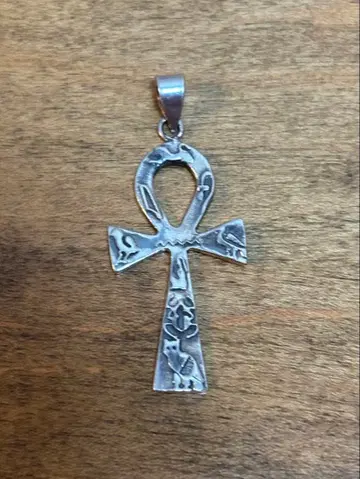빈티지 펜던트 헤드 크로스 모티브 925 각인