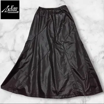 에이코콘도 롱 플레어 스커트 패치워크 맥시 길이