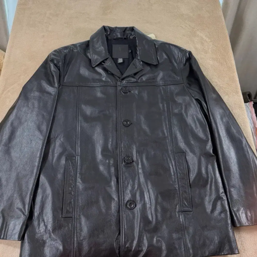 Boncoura Sasha Leather Car Coat 42 Boncoura | Bunjang Global