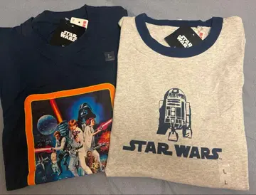 미사용 새상품 유니클로 스타워즈 T셔츠 2장 세트