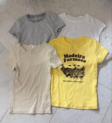 [ 미사용 ] 반팔 T셔츠 4장 세트 (Zara, H&M, UNIQLO)