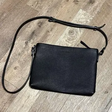 slow 가죽 숄더백 블랙