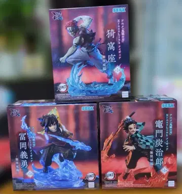 귀멸의 칼날 XrossLink 피규어 토미오카 기유 카마도 탄지로 아카자