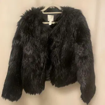 H&M 퍼 스타일 자켓 155/88A 체인 파우치 포함