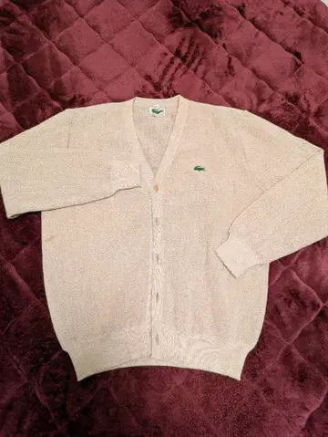 프렌치 라코스테 알파카 100% 빈티지 가디건 L