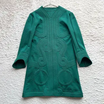 새상품급 [ 22년 제조 ] 마메쿠로구치 원피스 드레스 그린 1 사이즈