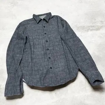 45rpm 인디고 샴브레이 긴팔 셔츠 면100