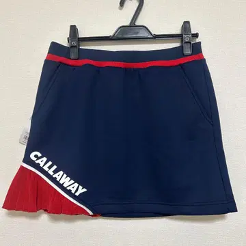 CALLAWAY 플리츠 스커트 네이비/레드