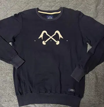 [레어 프랑스제] 블루 드 파나메 맨투맨 네이비 코튼100 구제 의류