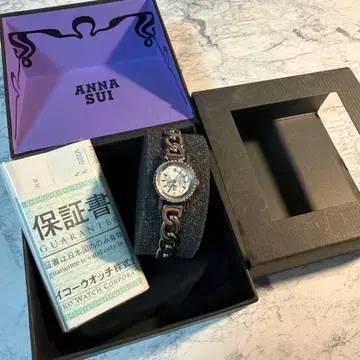 ANNA SUI 안나수이 쿼츠 손목시계 체인 팔찌 배터리 없음