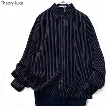 [ 새상품 ] 띠어리 럭스 실크 일자 단추 셔츠 고급 오피스 겉옷