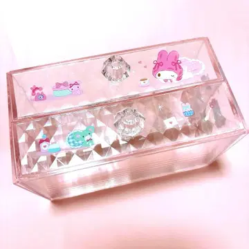 마이멜로디 2단 서랍장 캐비닛 크리스탈 클리어