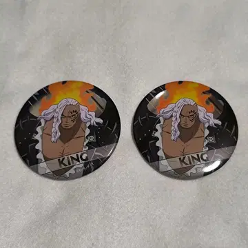 [ 낱개 판매 가능 ] 킹 메탈 캔뱃지 2개 원피스