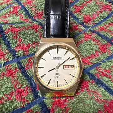 쇼와 레트로 SEIKO 세이코 그랜드 트윈 쿼츠 CAPGOLD 금장
