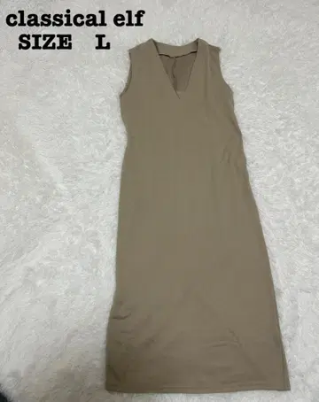 Classical Elf 롱 원피스 슬리브리스 L 사이즈[165]