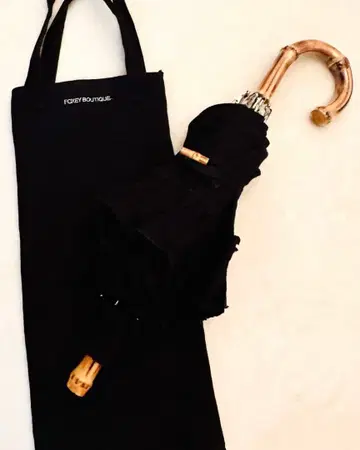 FOXEY 폭시 양산 블랙 수납 가방 포함 새상품급