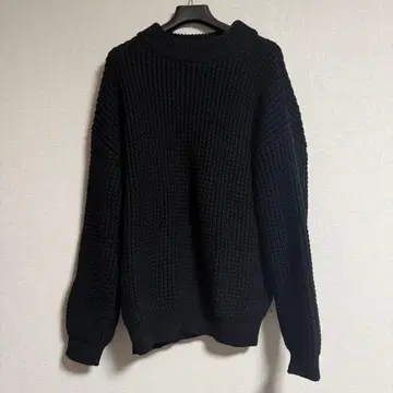 CABaN 코튼 캐시미어 와플 크루넥 풀오버