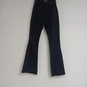 CLANE 프린지 부츠컷 데님 블랙