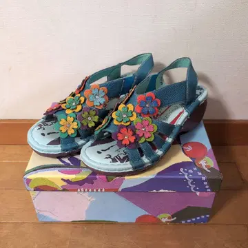 Estacion 에스타시온 샌들 24cm 꽃무늬 슬링백 샌들