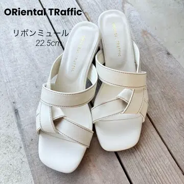 [ 1회 착용만 ] ORiental TRaffic 리본 크로스 샌들
