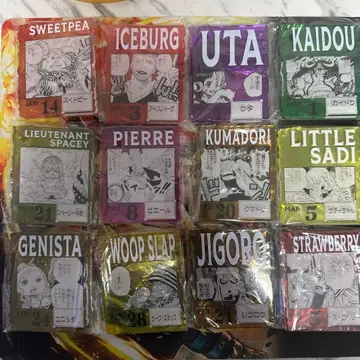 원피스 베이스샵 복권 아크릴 블록 참 45개