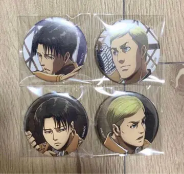 레어 진격의 거인 무빅 캔뱃지 세트 리바이 엘빈 MOVIC