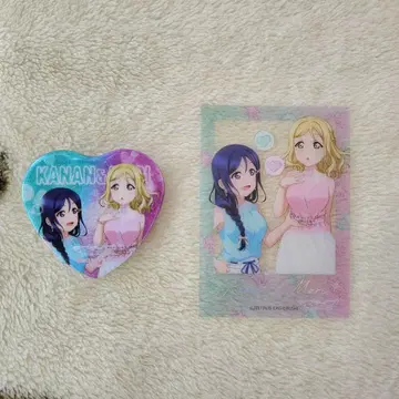 러브 라이브 나카요시 총선거 캔뱃지 클리어 카드 카난 마리