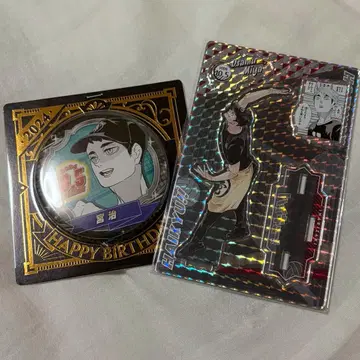 하이큐!! 미야 오사무 2024년 벌스데이 아크릴 스탠드 캔뱃지 세트