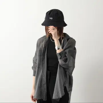 Y-3 블랙 버킷 햇
