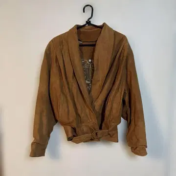 브라운 가죽 자켓 이탈리아제 42