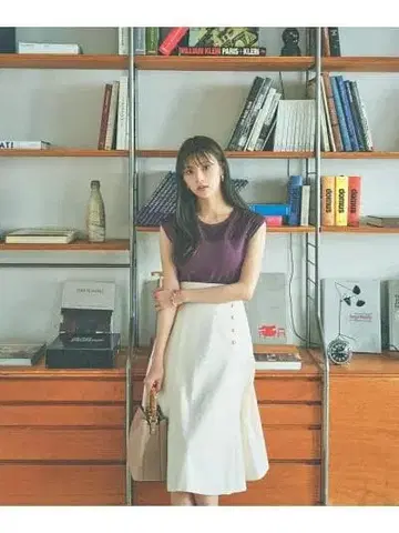 PROPORTION BODY DRESSING 플레어 스커트 화이트 XS