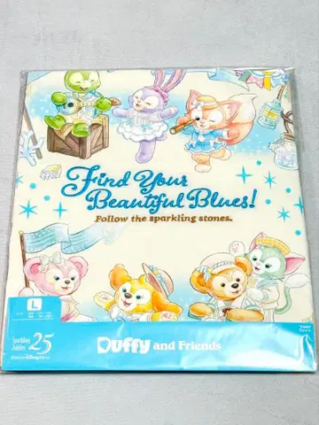 도쿄디즈니씨 25주년 더피 프렌즈 T셔츠 L