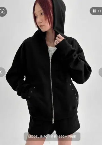 BLACKUP [MADE] 플레인 코튼 후드 집업