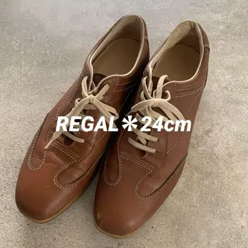 REGAL*브라운*레이스업 슈즈*24cm