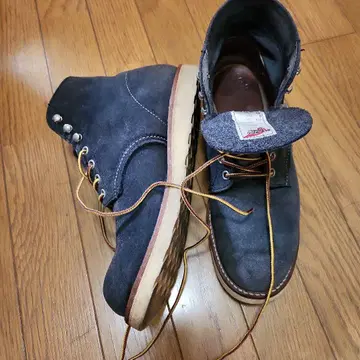 REDWING 다크 블루 스웨이드 부츠