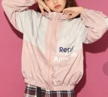 레피피 아르마리오 나일론 절개 후드티 핑크