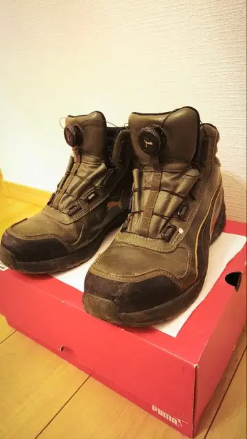 PUMA 하이컷 스니커즈 BOA 시스템 작업화 안전화