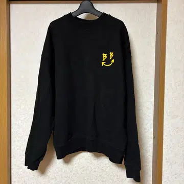 BLACKBLOND 블랙블론드 스마일 로고 후드티