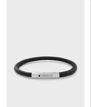 폴 스미스 팔찌 로고 클래스프 가죽 팔찌 남성용