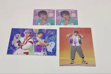 에이스테 효도 쿠몬 쿠몬 브로마이드 2샷 클리어 카드 셀카 금박