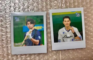 사이타마 세이부 라이온즈 니시카와 아이야 75주년 폴라로이드 2장 세트