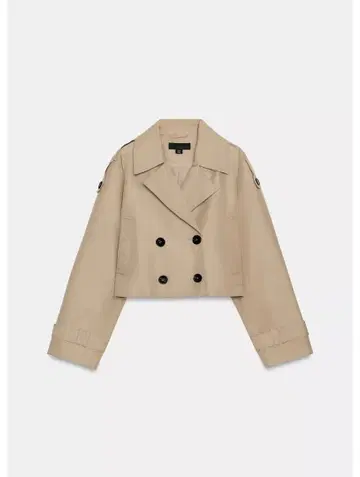 XL 사이즈 ZARA 숏 더블 브레스트 트렌치코트 XL 사이즈