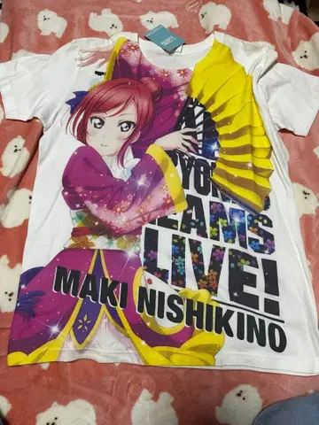 니시키노 마키 풀 컬러 T셔츠 XL 러브 라이브