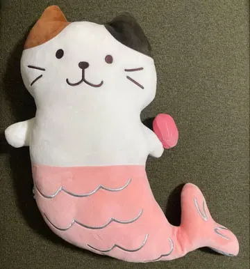 복슬복슬 냥코 인어 쿠션