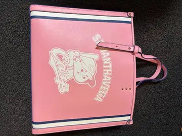 Samantha Vega x 히로시마 도요카프 핑크 토트백