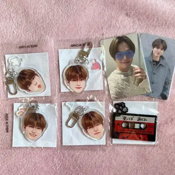 TREASURE 얼굴 아크릴 키링 희로애락 아사히 컴플리트 포토카드 세트