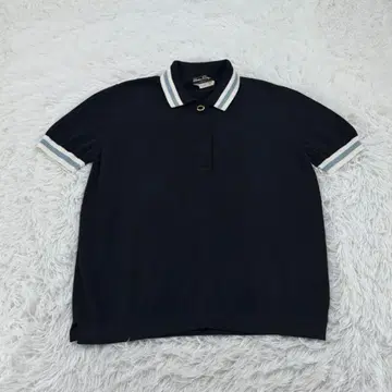 [여성용] Salvatore Ferragamo 피케 셔츠 골드 버튼