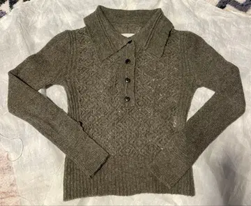 TODAYFUL 버튼 폴로넥 니트 스웨터