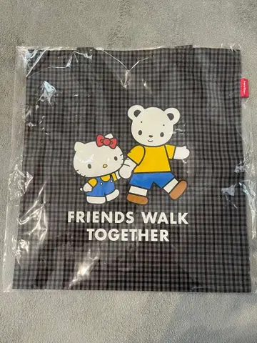 [ 미개봉 새상품 ] familiar 키티 콜라보 토트백 블랙